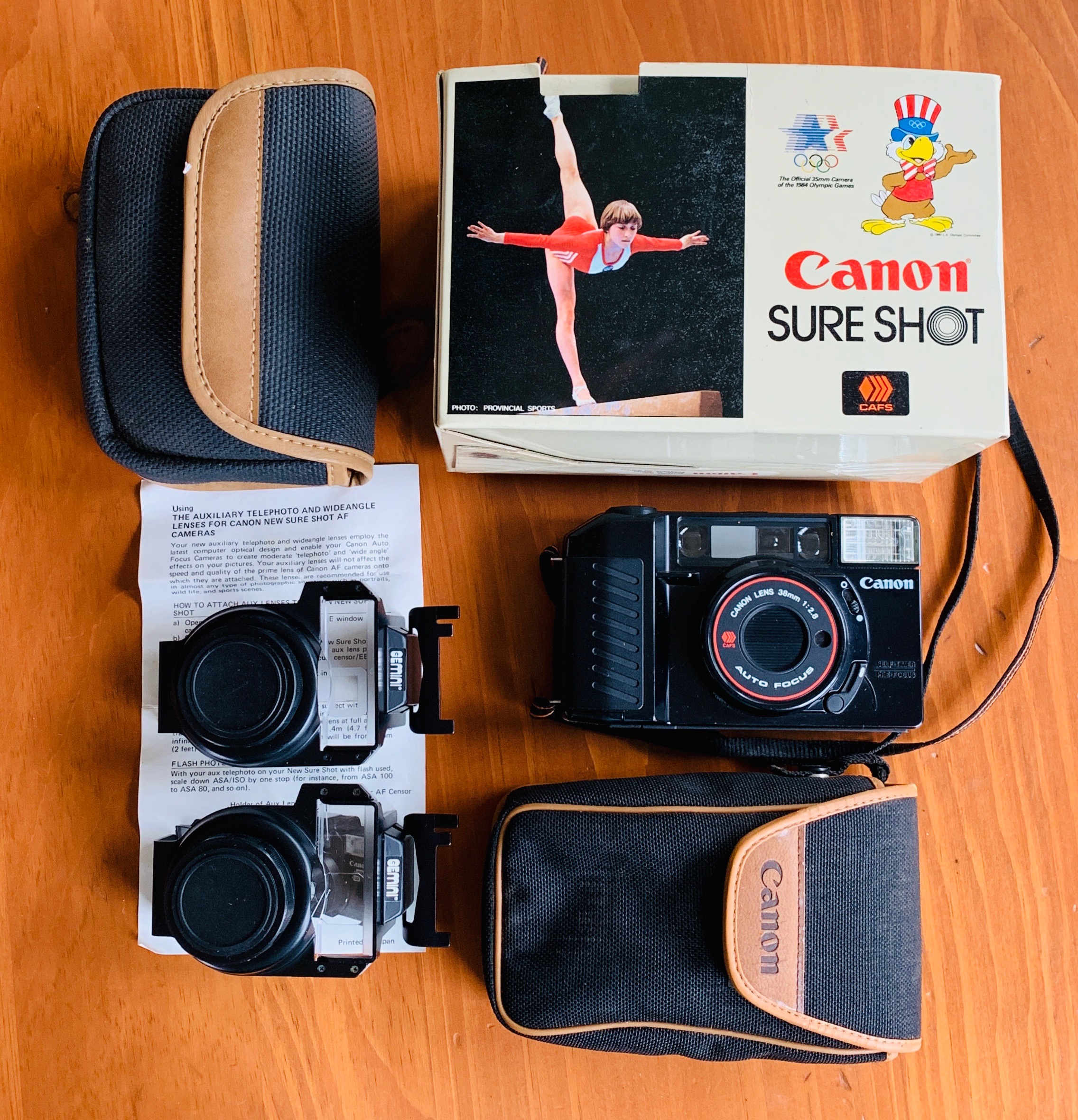 Vintage Camera, Glass Teapot and Lapel Pins